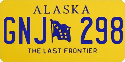 AK license plate GNJ298