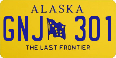 AK license plate GNJ301