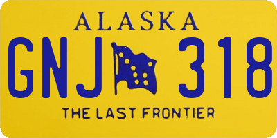 AK license plate GNJ318