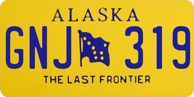 AK license plate GNJ319