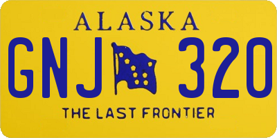 AK license plate GNJ320