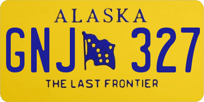 AK license plate GNJ327