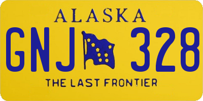 AK license plate GNJ328