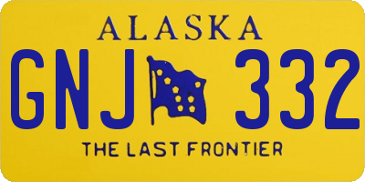 AK license plate GNJ332