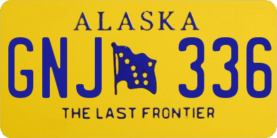 AK license plate GNJ336