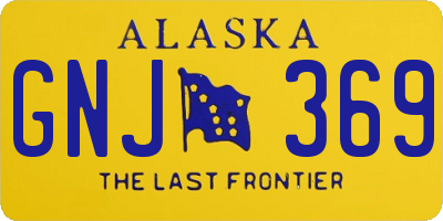 AK license plate GNJ369