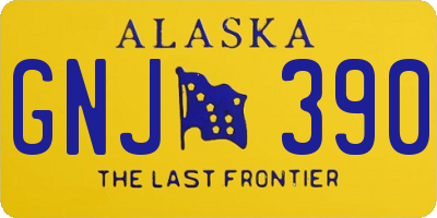 AK license plate GNJ390