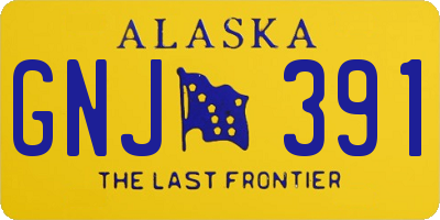 AK license plate GNJ391