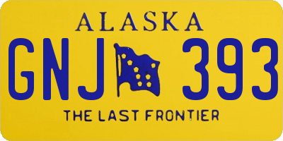 AK license plate GNJ393