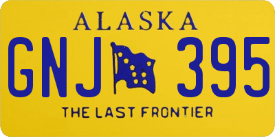 AK license plate GNJ395
