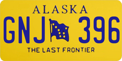 AK license plate GNJ396