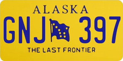 AK license plate GNJ397