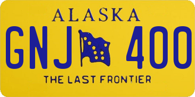 AK license plate GNJ400