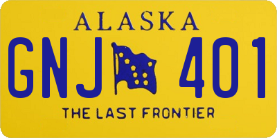 AK license plate GNJ401