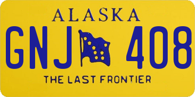 AK license plate GNJ408