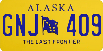 AK license plate GNJ409