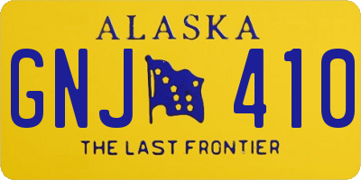AK license plate GNJ410