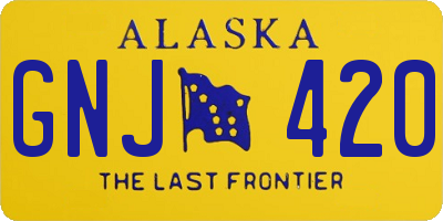 AK license plate GNJ420