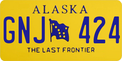 AK license plate GNJ424