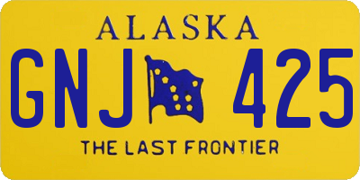 AK license plate GNJ425