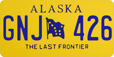 AK license plate GNJ426