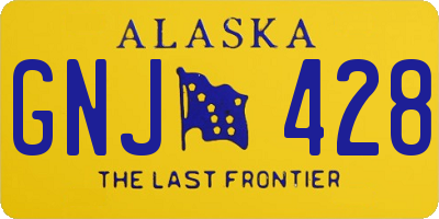 AK license plate GNJ428