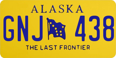 AK license plate GNJ438