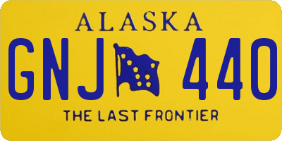 AK license plate GNJ440