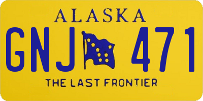 AK license plate GNJ471