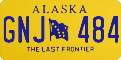 AK license plate GNJ484