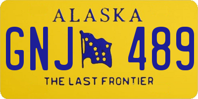 AK license plate GNJ489