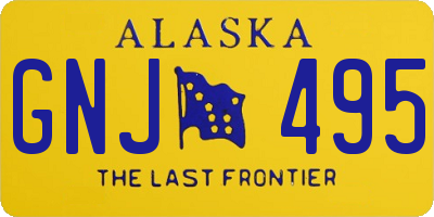 AK license plate GNJ495