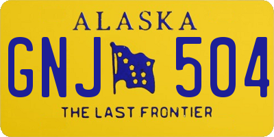 AK license plate GNJ504