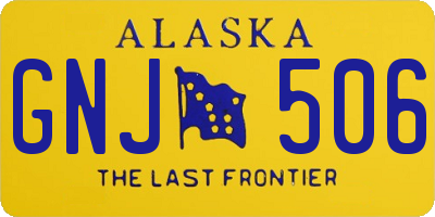 AK license plate GNJ506