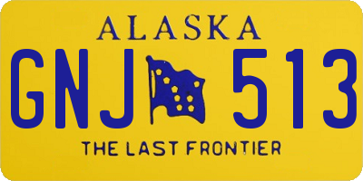 AK license plate GNJ513