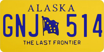 AK license plate GNJ514