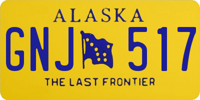 AK license plate GNJ517