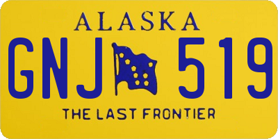 AK license plate GNJ519