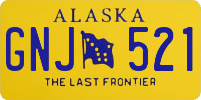 AK license plate GNJ521