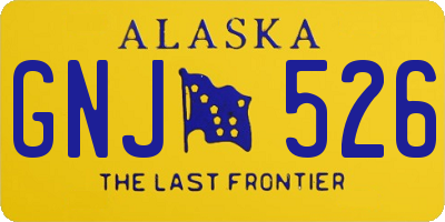 AK license plate GNJ526