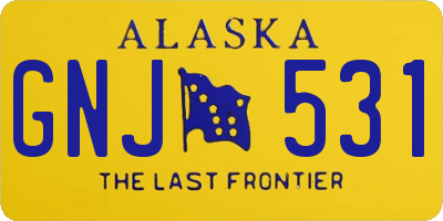 AK license plate GNJ531
