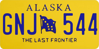 AK license plate GNJ544