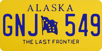 AK license plate GNJ549