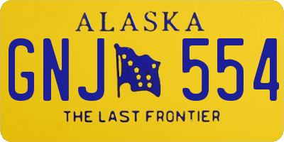 AK license plate GNJ554