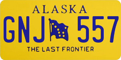 AK license plate GNJ557