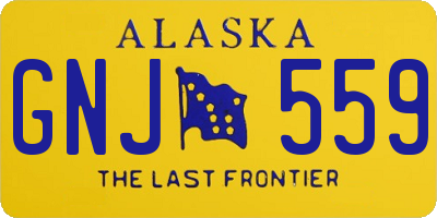 AK license plate GNJ559