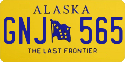 AK license plate GNJ565