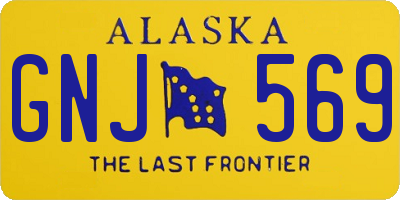 AK license plate GNJ569