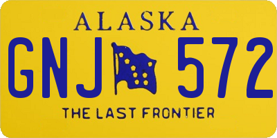 AK license plate GNJ572