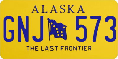 AK license plate GNJ573